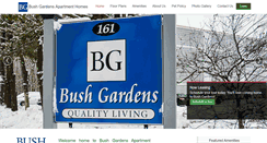 Desktop Screenshot of bushgardensapartments.com
